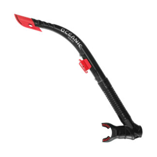 oceanic arid snorkel black red