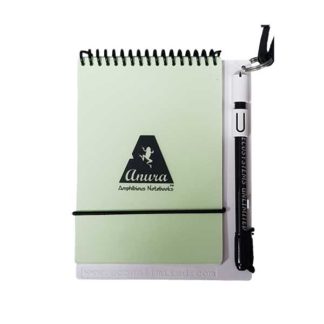 anura underwater notebook green